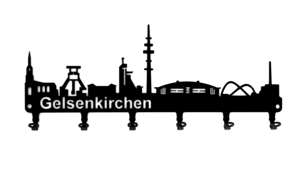 Schlüsselbrett Skyline Gelsenkirchen