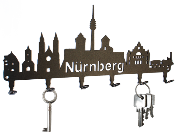 Schlüsselbrett Skyline Nürnberg