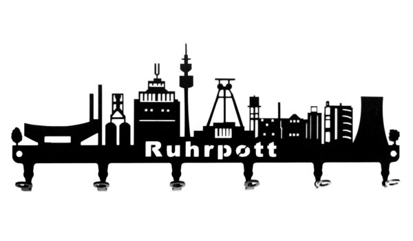 Schlüsselbrett Skyline Ruhrpott