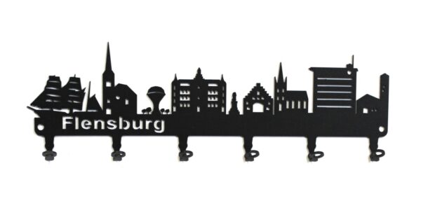 Schlüsselbrett Skyline Flensburg