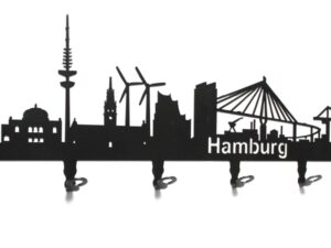 Garderobe Hamburg Skyline - 6 Haken